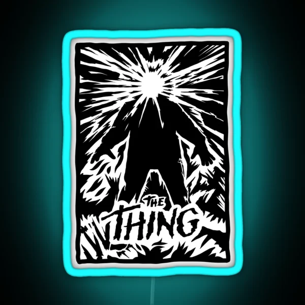 The Thing Poster Art RGB Neon Sign