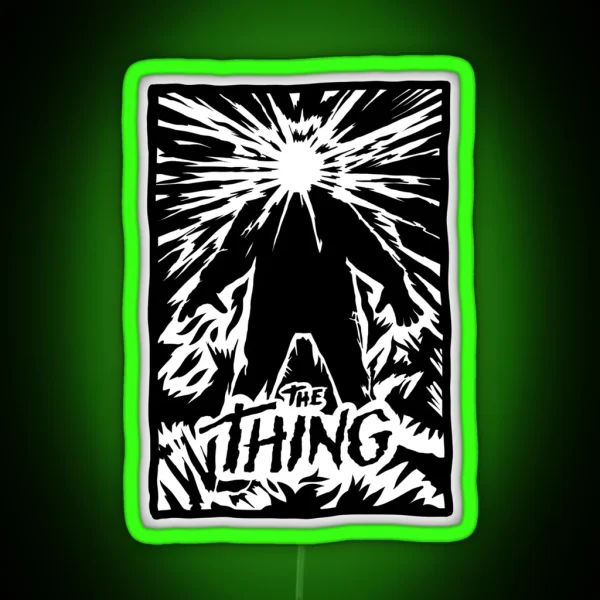 The Thing Poster Art RGB Neon Sign