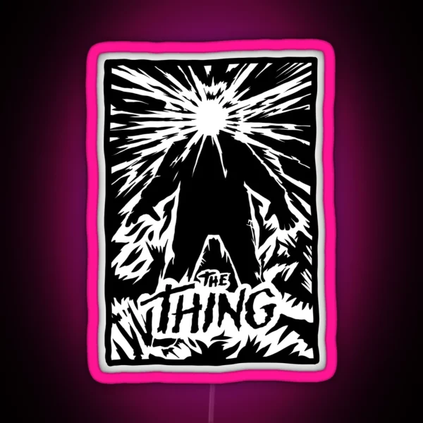 The Thing Poster Art RGB Neon Sign