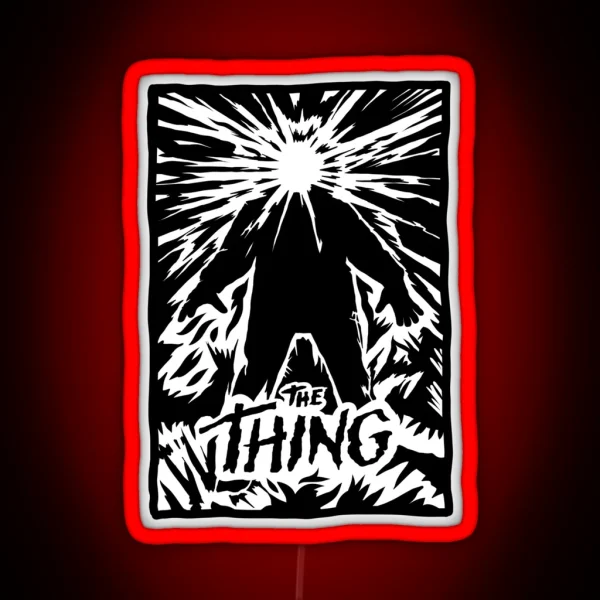 The Thing Poster Art RGB Neon Sign