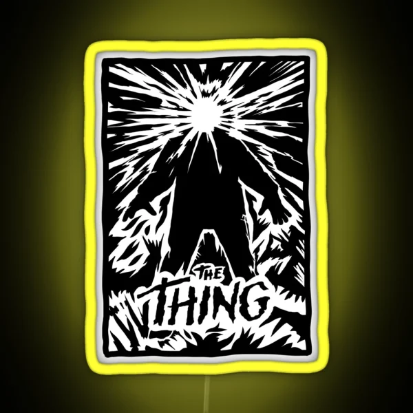 The Thing Poster Art RGB Neon Sign