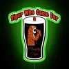 Whimsical tiger-themed neon bar sign with RGB color changing option