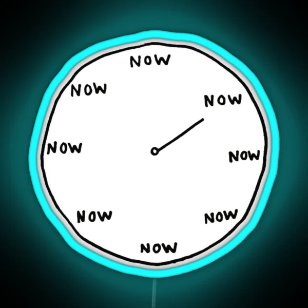 The Time Is Now RGB Neon Sign