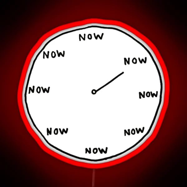 The Time Is Now RGB Neon Sign