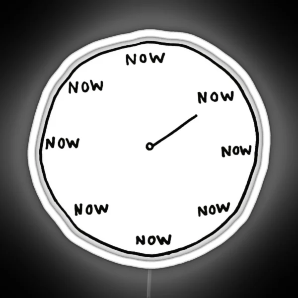 The Time Is Now RGB Neon Sign