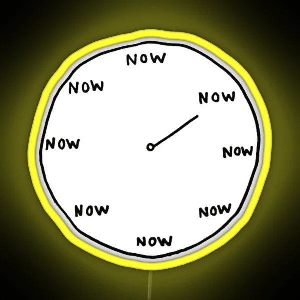 The Time Is Now RGB Neon Sign