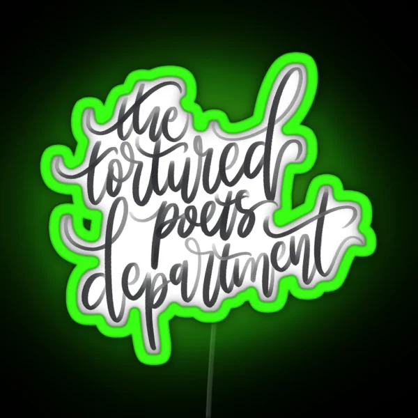 The Tortured Poets Department RGB Neon Sign