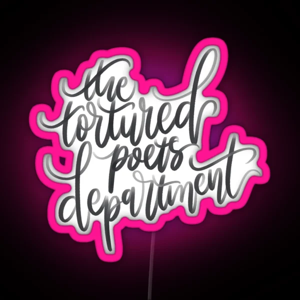 The Tortured Poets Department RGB Neon Sign