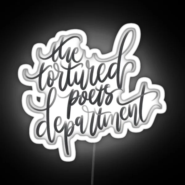 The Tortured Poets Department RGB Neon Sign
