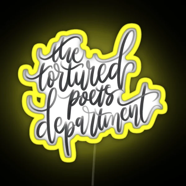 The Tortured Poets Department RGB Neon Sign