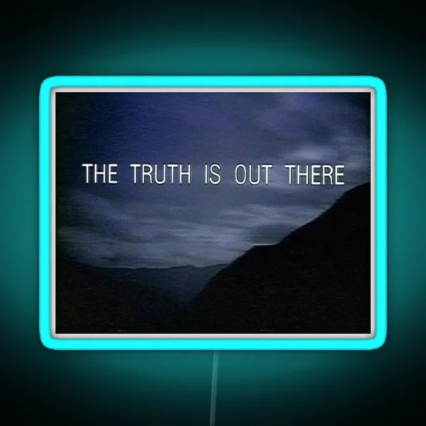 The Truth Is Out There X Files RGB Neon Sign