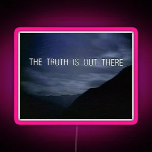 The Truth Is Out There X Files RGB Neon Sign