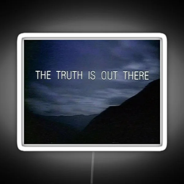 The Truth Is Out There X Files RGB Neon Sign