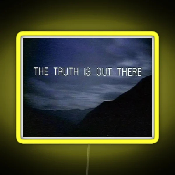 The Truth Is Out There X Files RGB Neon Sign