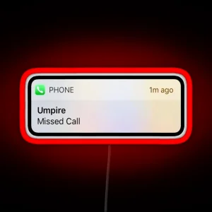 THE UMPIRE MISSED CALL BASEBALL RGB Neon Sign