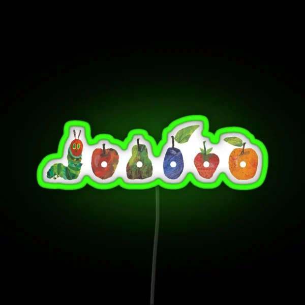 The Very VERY Hungry Caterpillar RGB Neon Sign