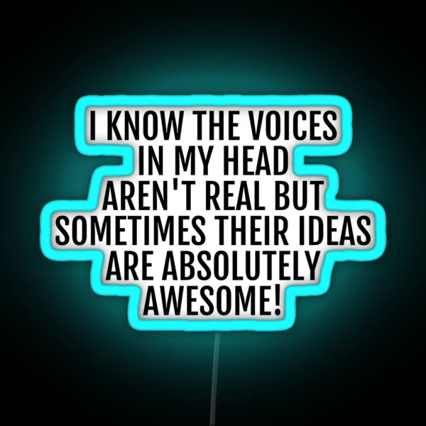 The Voices In My Head RGB Neon Sign