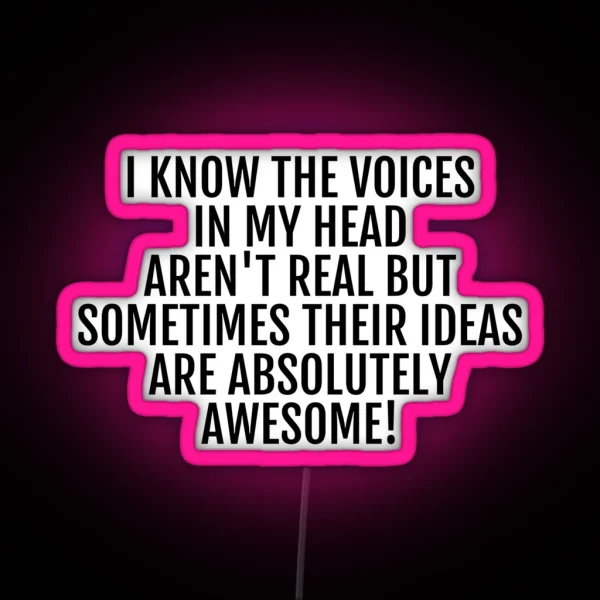 The Voices In My Head RGB Neon Sign