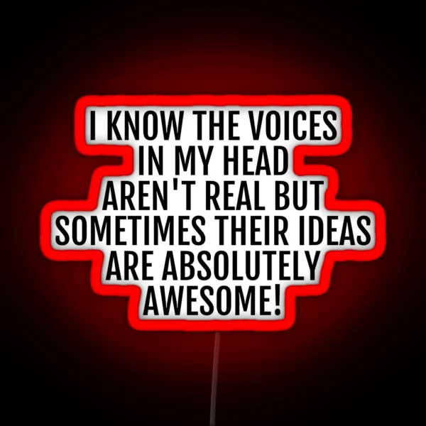 The Voices In My Head RGB Neon Sign