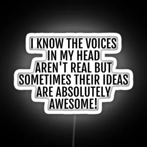 The Voices In My Head RGB Neon Sign