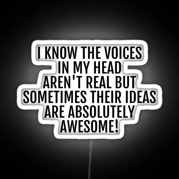 The Voices In My Head RGB Neon Sign