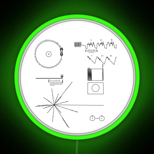 The Voyager Golden Record RGB Neon Sign