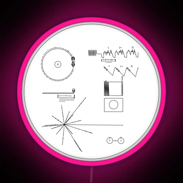 The Voyager Golden Record RGB Neon Sign