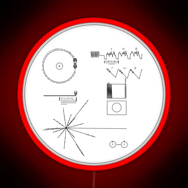 The Voyager Golden Record RGB Neon Sign