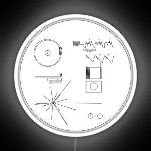 The Voyager Golden Record RGB Neon Sign