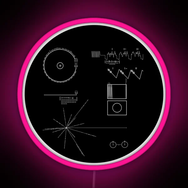 The Voyager Golden Record RGB Neon Sign