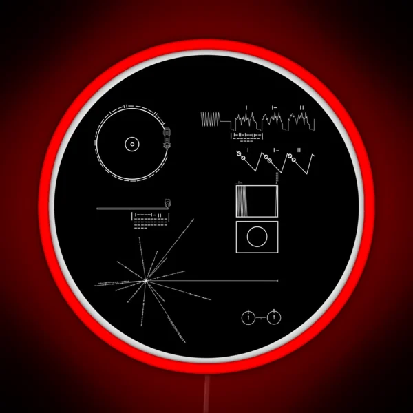 The Voyager Golden Record RGB Neon Sign