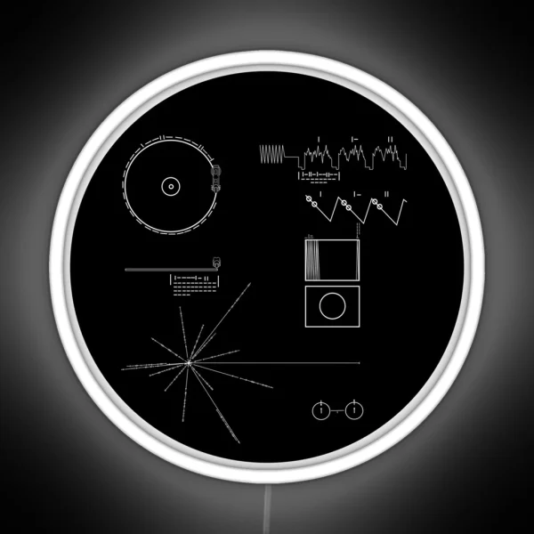 The Voyager Golden Record RGB Neon Sign