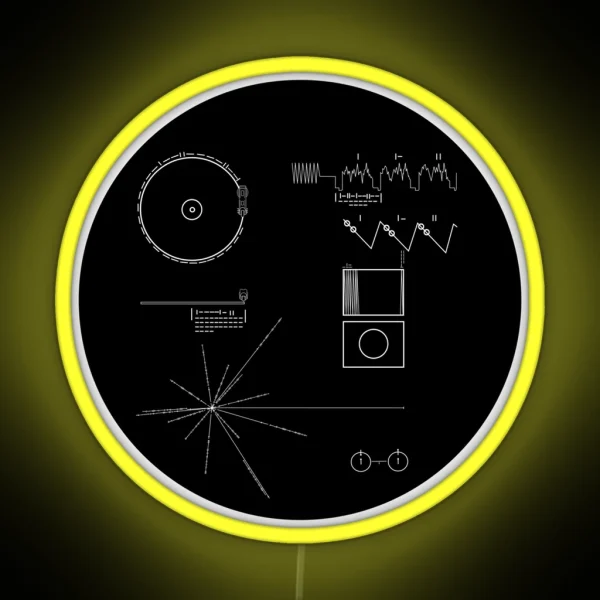 The Voyager Golden Record RGB Neon Sign