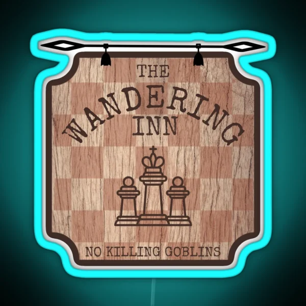 The Wandering Inn Hanging Pub Sign RGB Neon Sign