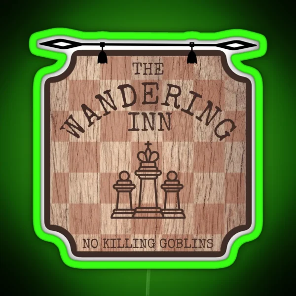 The Wandering Inn Hanging Pub Sign RGB Neon Sign