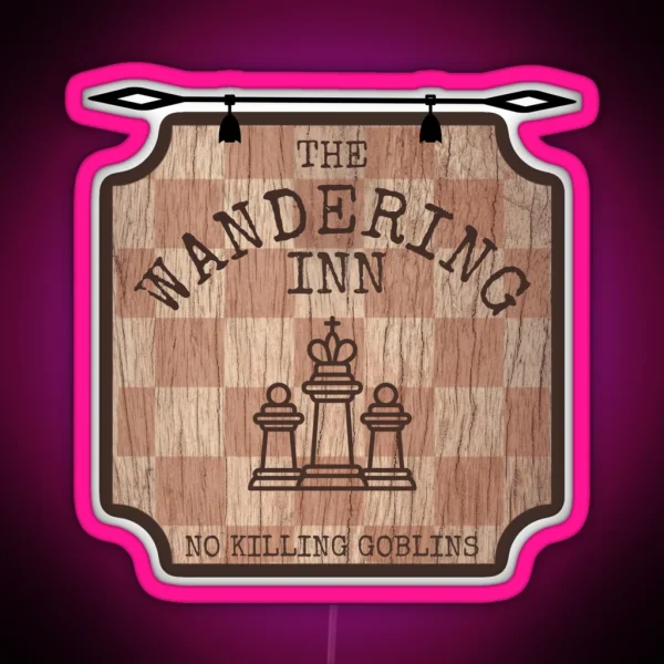 The Wandering Inn Hanging Pub Sign RGB Neon Sign
