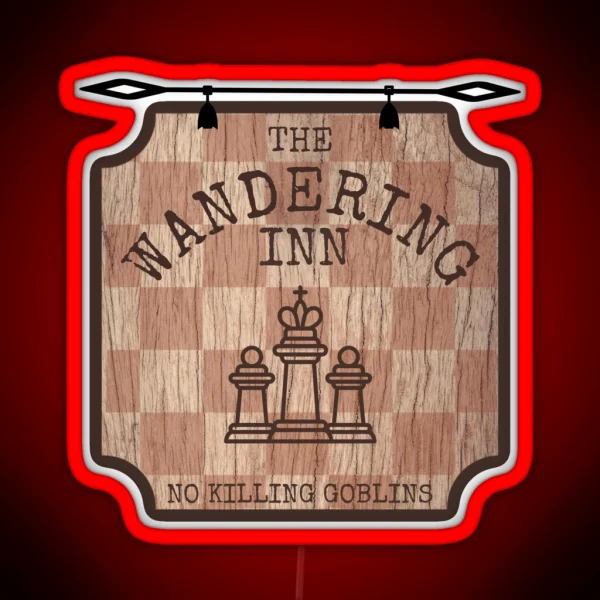 The Wandering Inn Hanging Pub Sign RGB Neon Sign
