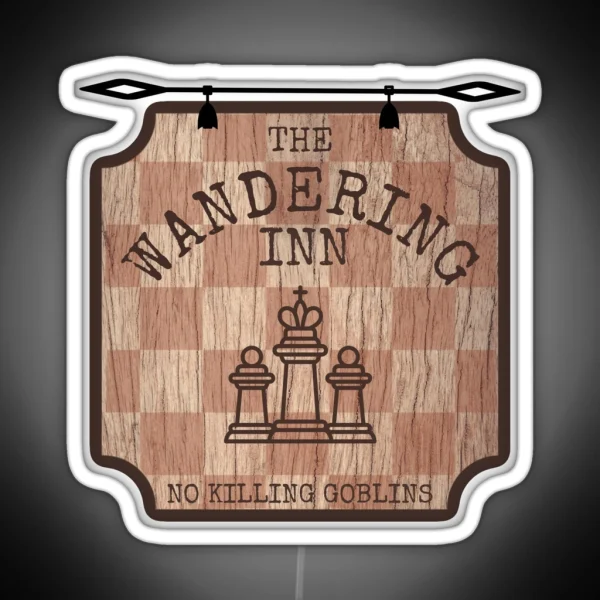 The Wandering Inn Hanging Pub Sign RGB Neon Sign