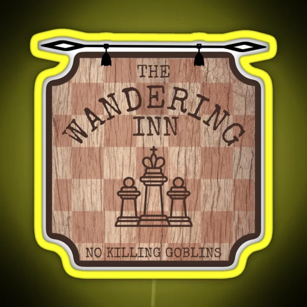 The Wandering Inn Hanging Pub Sign RGB Neon Sign