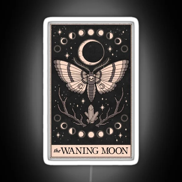 The Waning Moon RGB Neon Sign