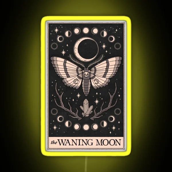 The Waning Moon RGB Neon Sign