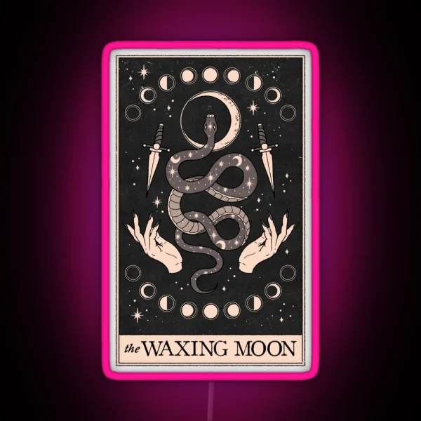 The Waxing Moon RGB Neon Sign