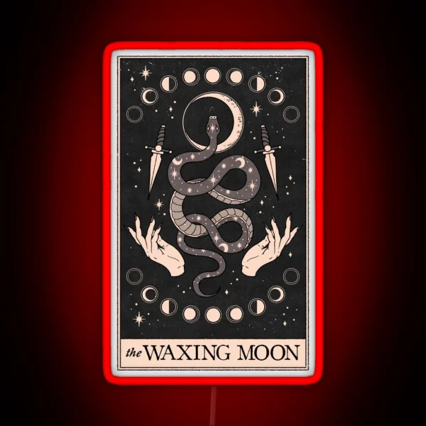 The Waxing Moon RGB Neon Sign