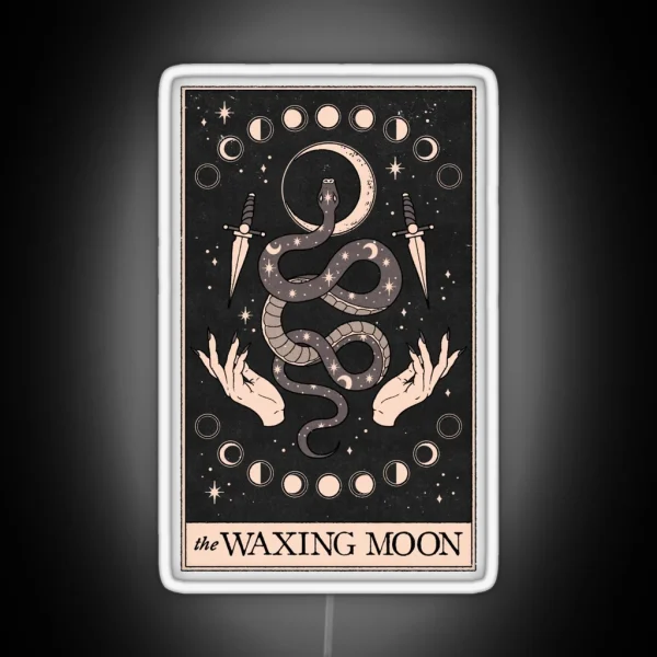 The Waxing Moon RGB Neon Sign