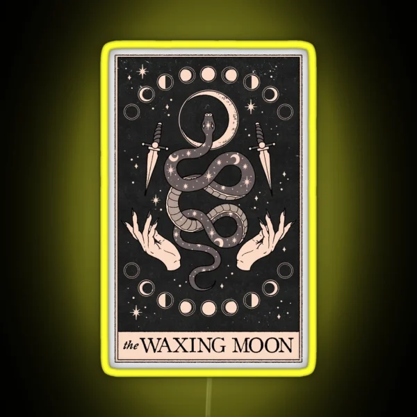 The Waxing Moon RGB Neon Sign