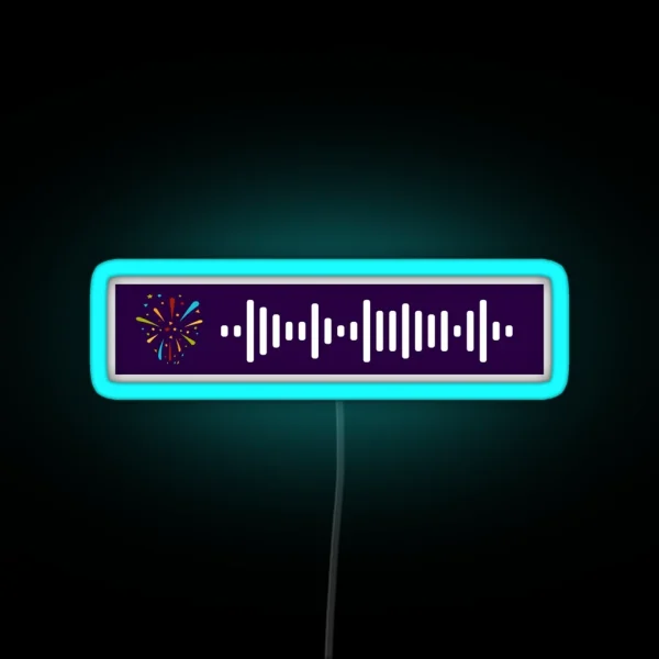 The Weeknd Blinding Lights Spotify Scan Code RGB Neon Sign