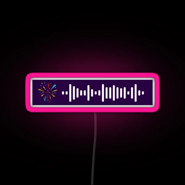 The Weeknd Blinding Lights Spotify Scan Code RGB Neon Sign
