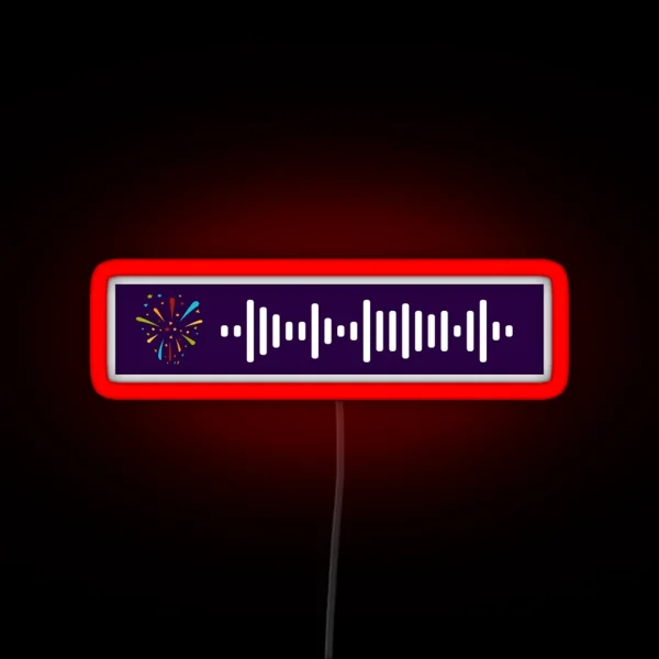 The Weeknd Blinding Lights Spotify Scan Code RGB Neon Sign