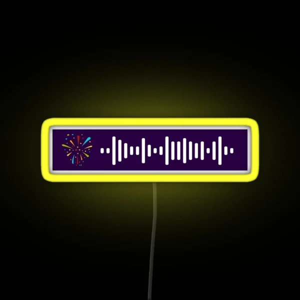 The Weeknd Blinding Lights Spotify Scan Code RGB Neon Sign