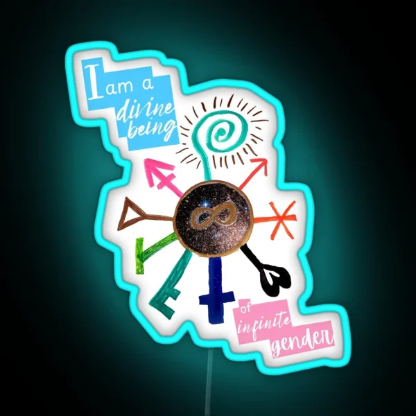 The Wheel Of Divine Gender RGB Neon Sign